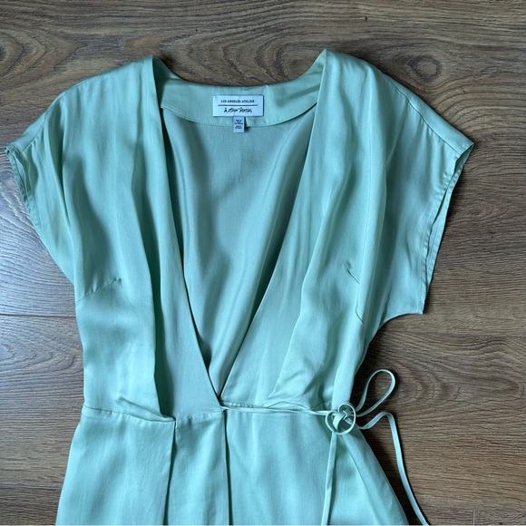 & Other Stories Mint Green Wrap Dress Size 0 - WORN ONCE - Picture 6 of 11
